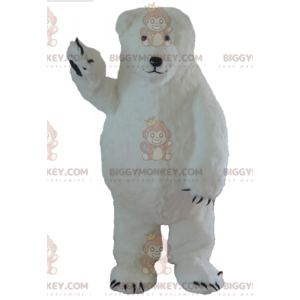 Fantasia de mascote de urso polar grande e peludo BIGGYMONKEY™