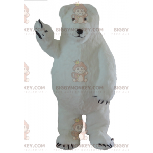 Kostium maskotka duży i futrzany niedźwiedź polarny biały