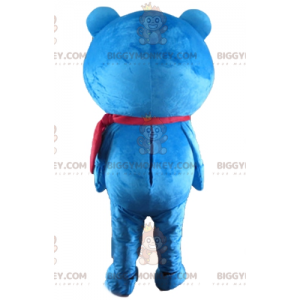 Blue and White Teddy Bear BIGGYMONKEY™ Mascot Costume -