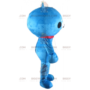 Blue and White Teddy Bear BIGGYMONKEY™ Mascot Costume –