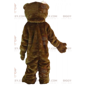 BIGGYMONKEY™ Soft and Furry Giant Brown and White Bear Mascot
