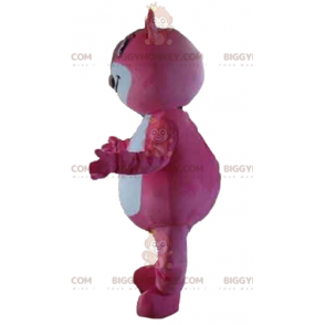 Pink og hvid bamse BIGGYMONKEY™ maskotkostume - Biggymonkey.com