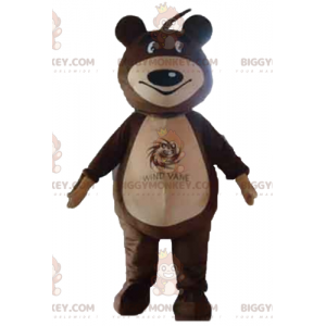 Brown and Tan Teddy Bear BIGGYMONKEY™ Mascot Costume –