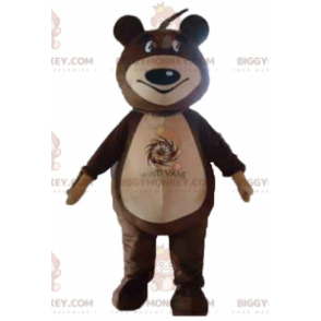 Brown and Tan Teddy Bear BIGGYMONKEY™ Mascot Costume –