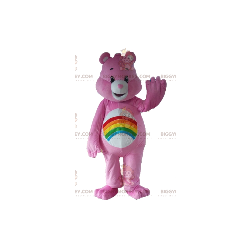 Costume de mascotte BIGGYMONKEY™ de Bisounours rose avec un