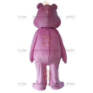 Costume de mascotte BIGGYMONKEY™ de Bisounours rose avec un