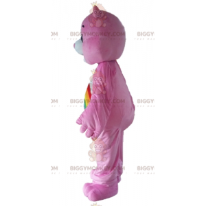 Costume de mascotte BIGGYMONKEY™ de Bisounours rose avec un