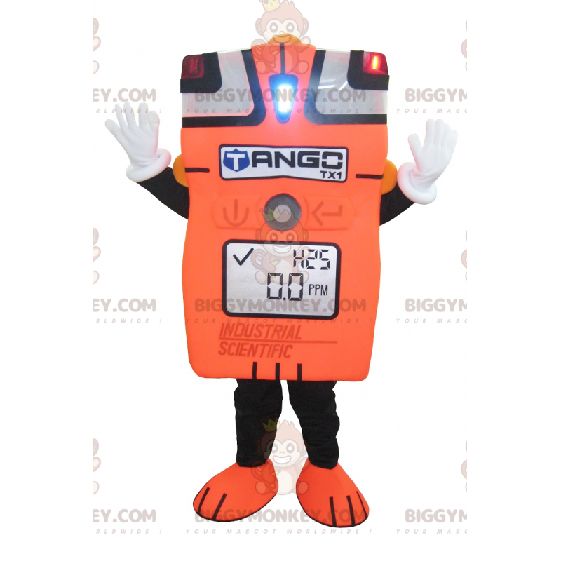 Kæmpe orange amperemeter BIGGYMONKEY™ maskotkostume -