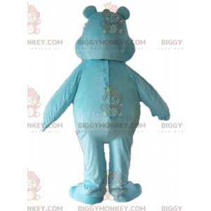 Μπλε και λευκή στολή μασκότ BIGGYMONKEY™ Care Bear με γλειφιτζούρια