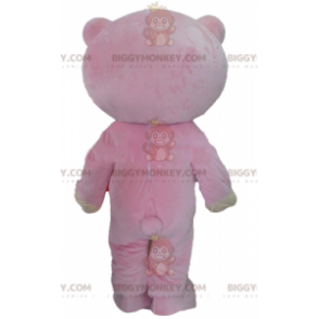 Pink og beige bamse BIGGYMONKEY™ maskotkostume - Biggymonkey.com