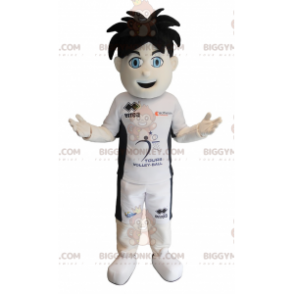 Disfraz de mascota BIGGYMONKEY™ de niño deportivo de ojos