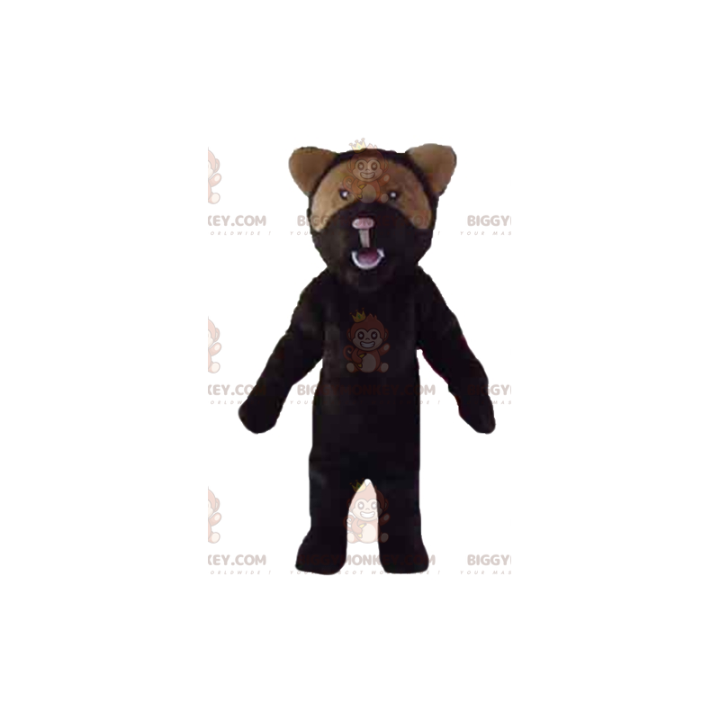 BIGGYMONKEY™ Costume da mascotte dell'orso nero e bruno BIGGYMONKEY™ Costume da mascotte dell'orso nero e bruno