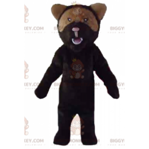BIGGYMONKEY™-maskottiasu karjuvasta mustasta ja ruskeasta karhusta - Karhun maskotti - BIGGYMONKEY_02603 - BiggyMonkey.com
