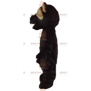 BIGGYMONKEY™ maskotkostyme av brølende svart og brun bjørn - Bjørn maskot - BIGGYMONKEY_02603 - BiggyMonkey.com