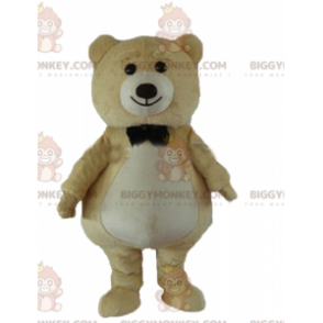  BIGGYMONKEY™ grande costume mascotte orsacchiotto di peluche beige e bianco - Orso mascotte - BiggyMonkey.com