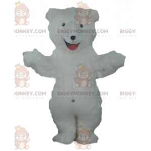 Cały kostium maskotki włochatego białego misia BIGGYMONKEY™ -