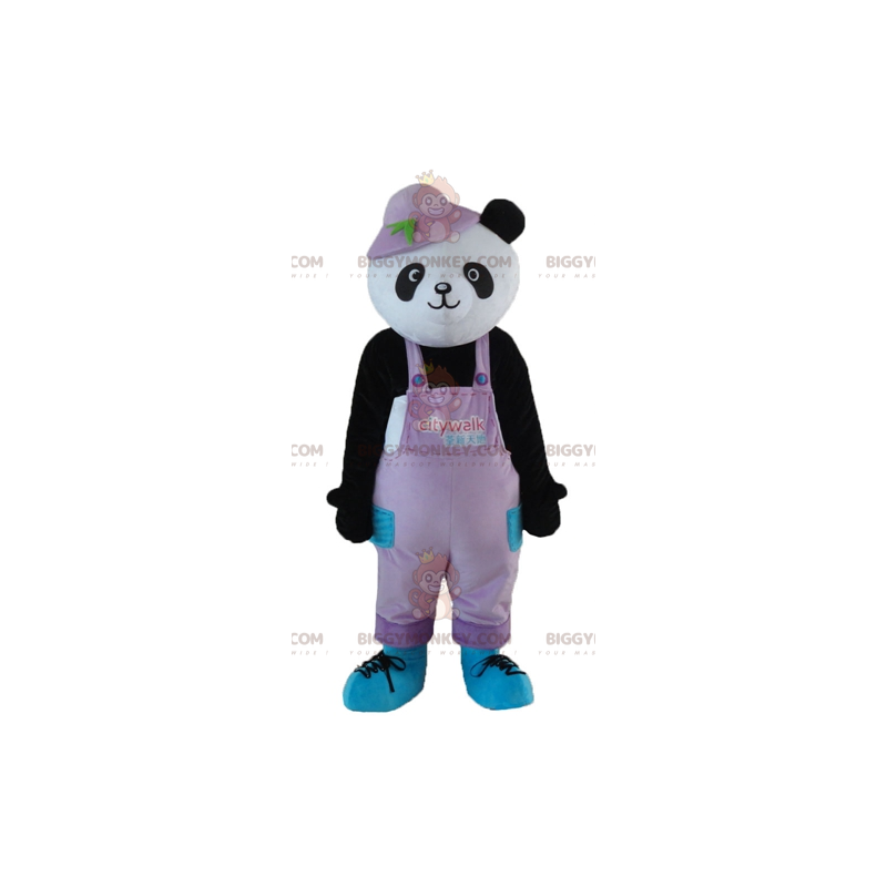 Costume de mascotte BIGGYMONKEY™ de panda noir et blanc en Costume de mascotte BIGGYMONKEY™ de panda noir et blanc en