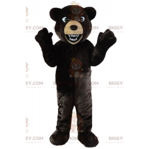 BIGGYMONKEY™ Mascottekostuum Black & Tan Bear Looking Roaring - Bear mascotte - BIGGYMONKEY_02613 - BiggyMonkey.com