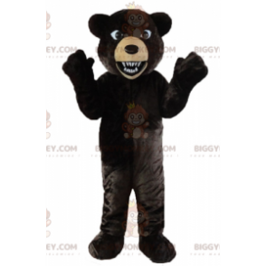 Kostým maskota BIGGYMONKEY™ Black & Tan Bear looking řvoucí - Maskot medvěda - BIGGYMONKEY_02613 - BiggyMonkey.com