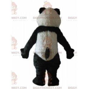 Helt behåret sort og hvid Panda BIGGYMONKEY™ maskotkostume -