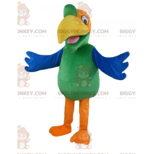 Traje de mascote de papagaio fofo muito colorido BIGGYMONKEY™ –