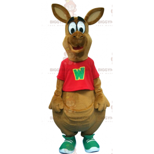 Στολή μασκότ Big Brown Kangaroo BIGGYMONKEY™ - Μασκότ καγκουρό - BIGGYMONKEY_0263 - BiggyMonkey.com