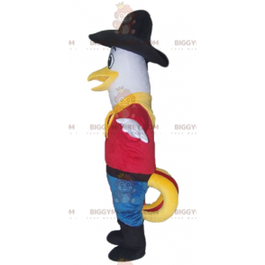BIGGYMONKEY™ Pigeon Seagull -maskottiasu Cowboy-asussa -