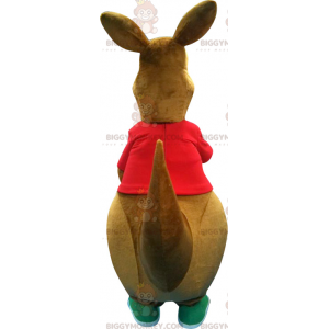 Großes braunes Känguru BIGGYMONKEY™ Maskottchen-Kostüm -