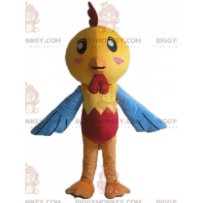 Gelbes, blaues und rotes Huhn BIGGYMONKEY™ Maskottchen-Kostüm - Hühner Maskottchen - Hähne - Hühner - BiggyMonkey.com
