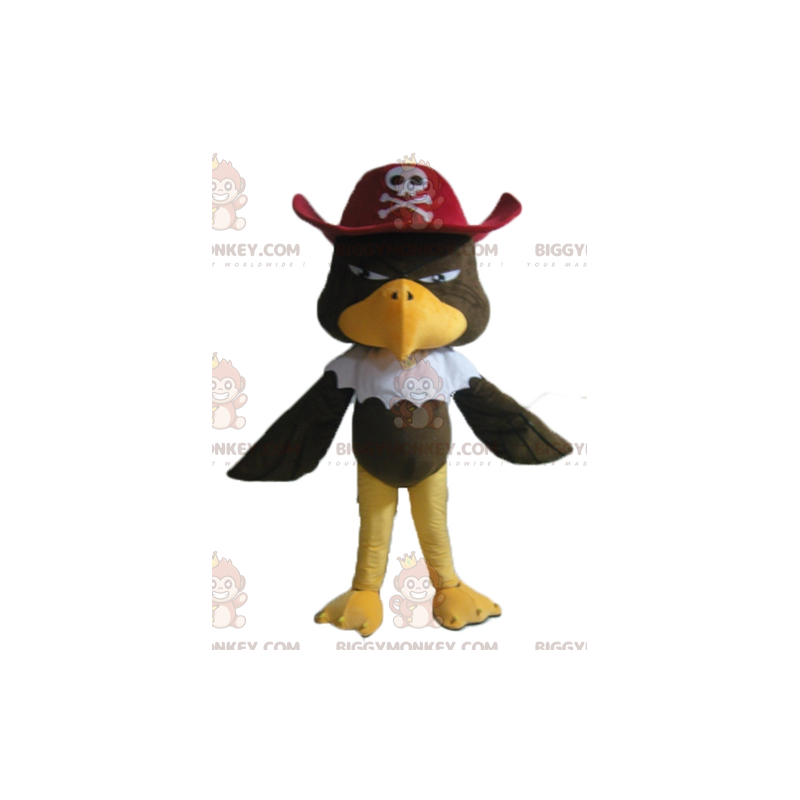 BIGGYMONKEY™ Disfraz de mascota águila buitre marrón con BIGGYMONKEY™ Disfraz de mascota águila buitre marrón con