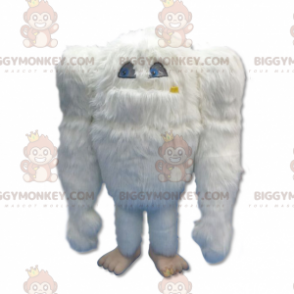 BIGGYMONKEY™ Big Furry White Yeti-Maskottchen-Kostüm -