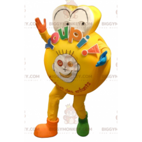 Kostým dětského maskota Fat Yellow BIGGYMONKEY™ –
