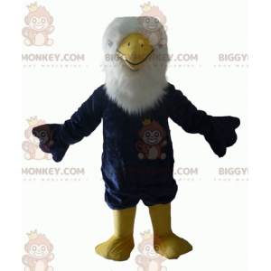 All Hairy Blue White and Yellow Eagle BIGGYMONKEY™ Mascot