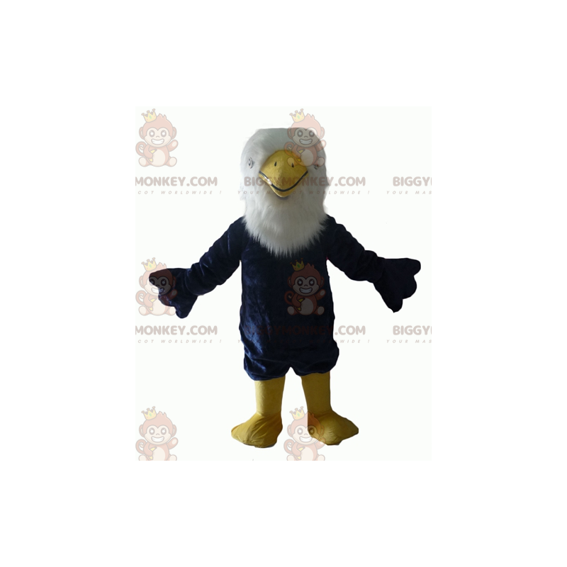 Tutto il costume mascotte BIGGYMONKEY™ con aquila bianca e Tutto il costume mascotte BIGGYMONKEY™ con aquila bianca e