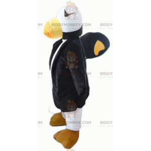  BIGGYMONKEY™ Costume da tucano pappagallo nero bianco e giallo - Animali della giungla - BIGGYMONKEY_02644 - BiggyMonkey.com