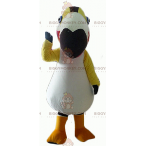 Papegøje-tukan farverig fugl BIGGYMONKEY™ maskotkostume -
