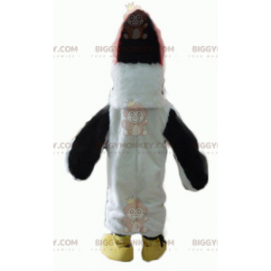 BIGGYMONKEY™ Mascot Costume of Beautiful Black and Red White