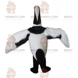 BIGGYMONKEY™ Disfraz de mascota de pájaro migratorio blanco y