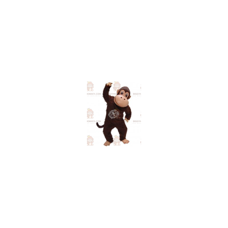 Fantasia de mascote de macaco chimpanzé marrom BIGGYMONKEY™ – Fantasia de mascote de macaco chimpanzé marrom BIGGYMONKEY™ –