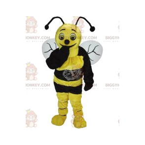 Yellow and Black Bee BIGGYMONKEY™ Mascot Costume –