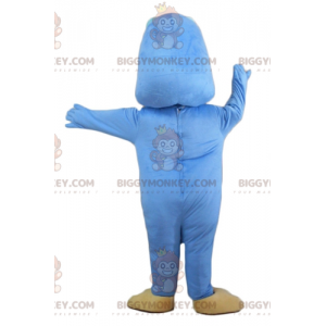 Legrační kostým maskota BIGGYMONKEY™ Obří modré kuřátko