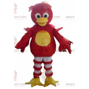 BIGGYMONKEY™ Red Yellow and White Duck Bird Mascot Costume -