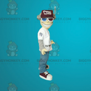 Miesten BIGGYMONKEY™ maskottiasu kypärällä ja 3D-laseilla -