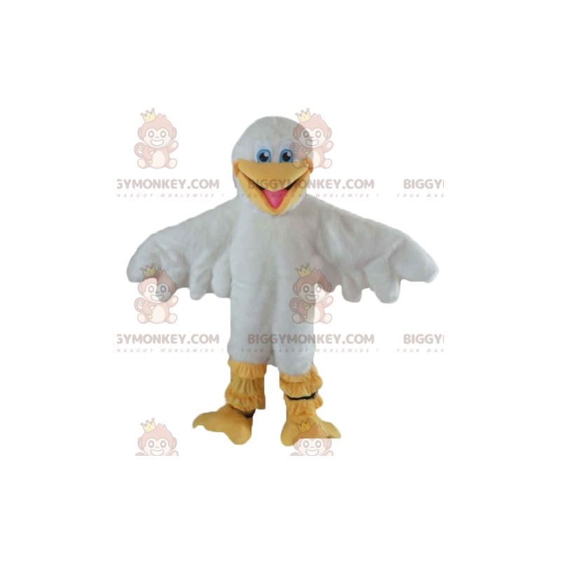 Disfraz de mascota de gaviota de pato blanco y amarillo Disfraz de mascota de gaviota de pato blanco y amarillo