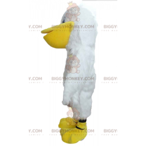 BIGGYMONKEY™ White and Yellow Gull Seagull Mascot Costume –