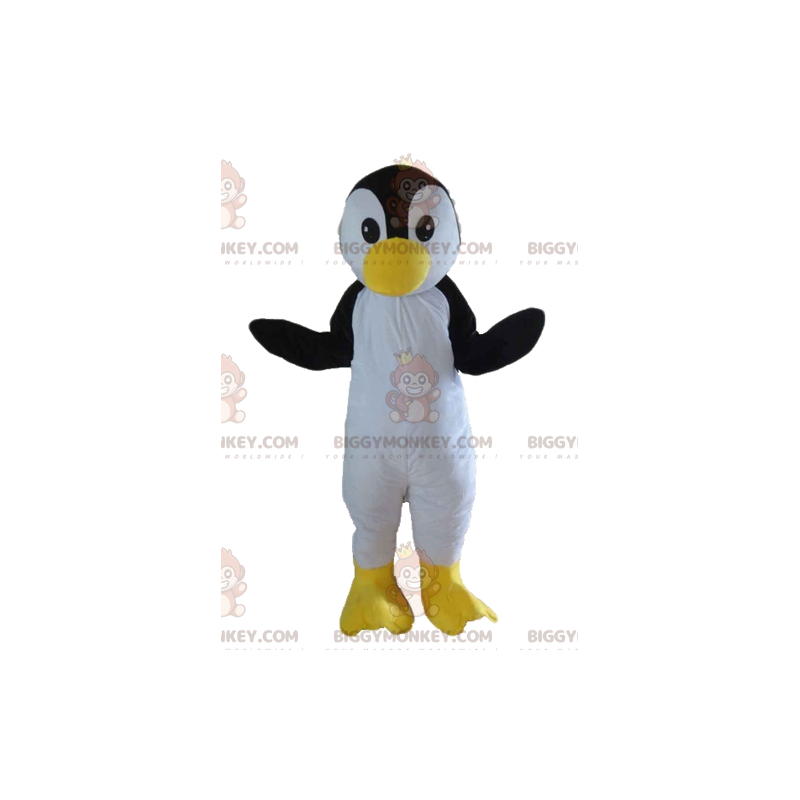 Στολή μασκότ Penguin Black White and Yellow Bird BIGGYMONKEY™ -