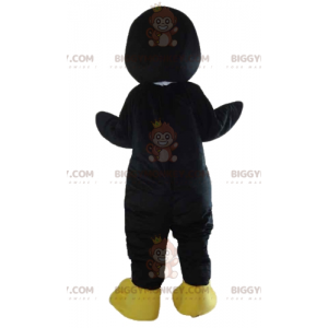 Penguin Black White and Yellow Bird BIGGYMONKEY™ Mascot Costume