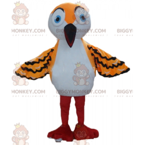 BIGGYMONKEY™ Mascot Costume Orange White and Black Bird with