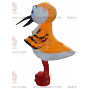 BIGGYMONKEY™ Mascot Costume Orange White and Black Bird with