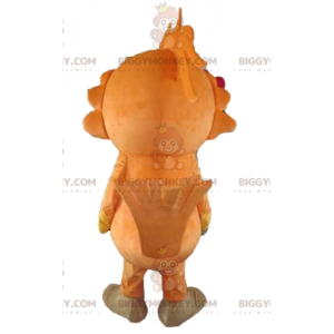 BIGGYMONKEY™ Tukan-Papagei-Maskottchen-Kostüm in Orange, Weiß